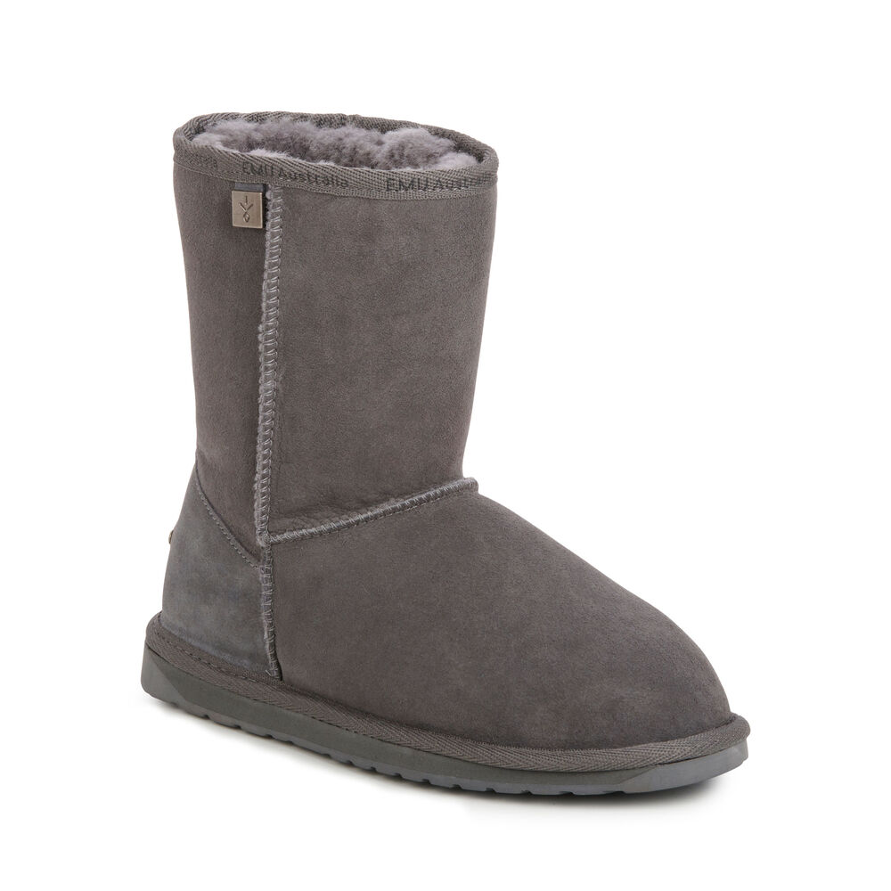 Emu Platinum Stinger Slim Lo Stiefel Damen Tiefesgrau Deutschland YET170569