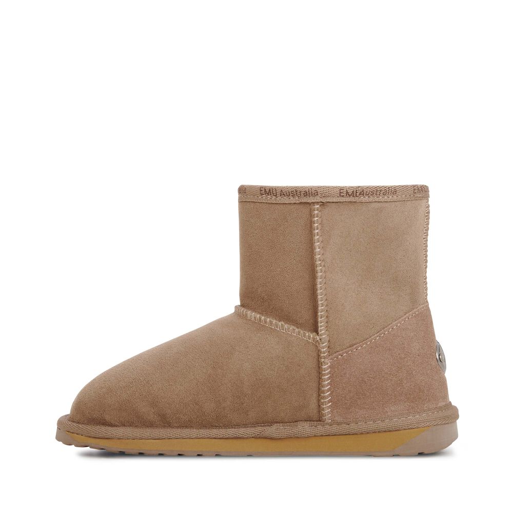 Emu Platinum Stinger Slim Mini Stiefel Damen Khaki Deutschland JYM758631