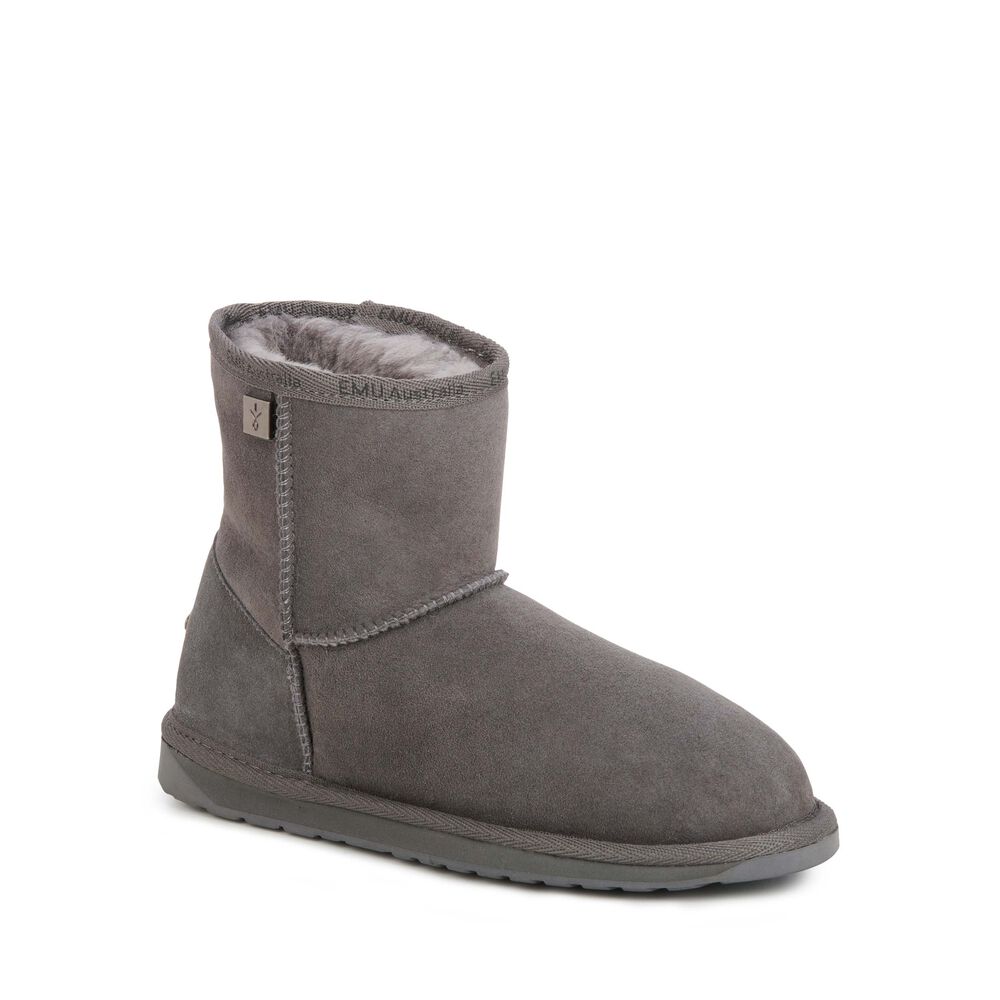 Emu Platinum Stinger Slim Mini Stiefel Damen Tiefesgrau Deutschland UIA865129