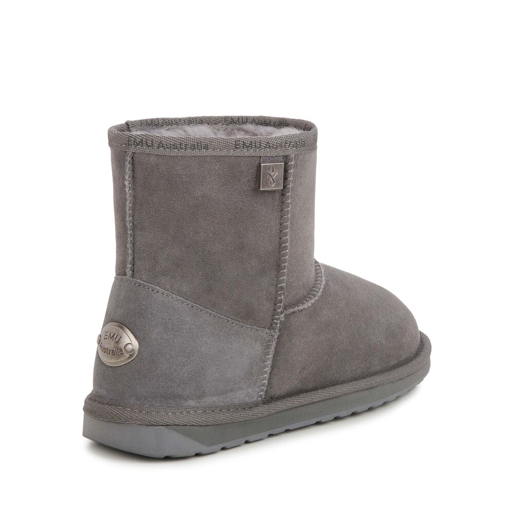 Emu Platinum Stinger Slim Mini Stiefel Damen Tiefesgrau Deutschland UIA865129