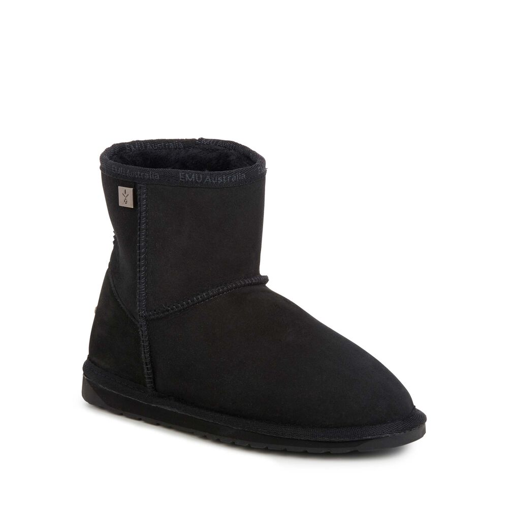 Emu Platinum Stinger Slim Mini Stiefel Damen Schwarz Deutschland UQW182574
