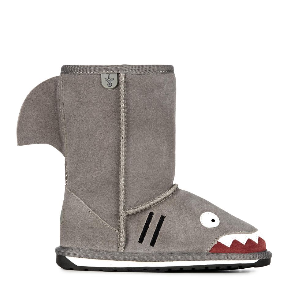 Emu Shark Stiefel Kinder Grau Deutschland MIR573981
