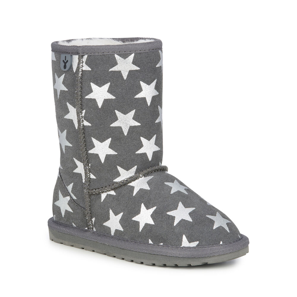 Emu Starry Night Stiefel Kinder Tiefesgrau Deutschland ILP871950