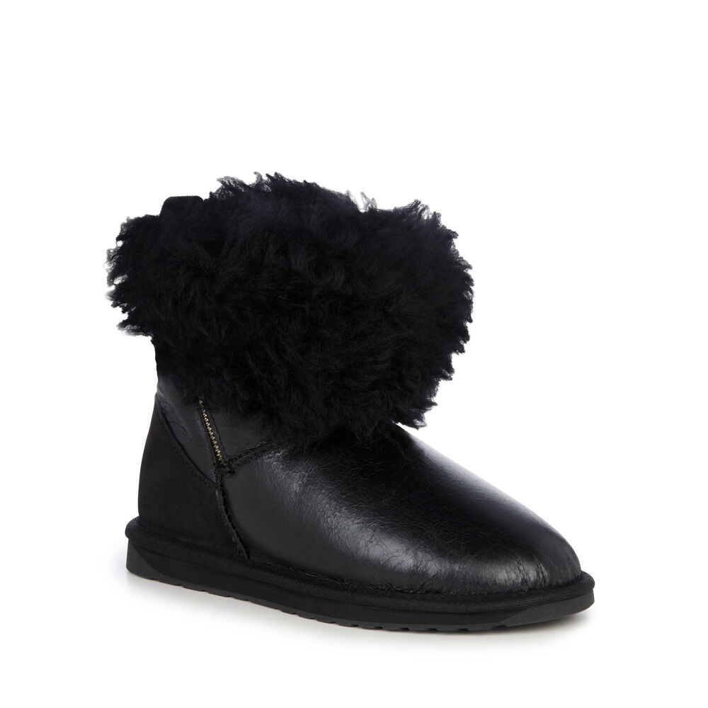 Emu Teddy Wurren Stiefel Damen Schwarz Deutschland ZKB193754