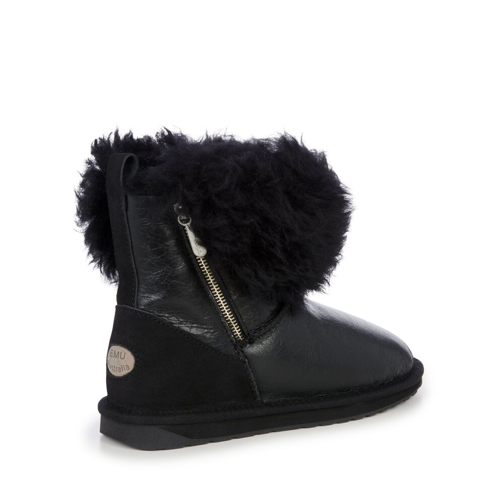 Emu Teddy Wurren Stiefel Damen Schwarz Deutschland ZKB193754