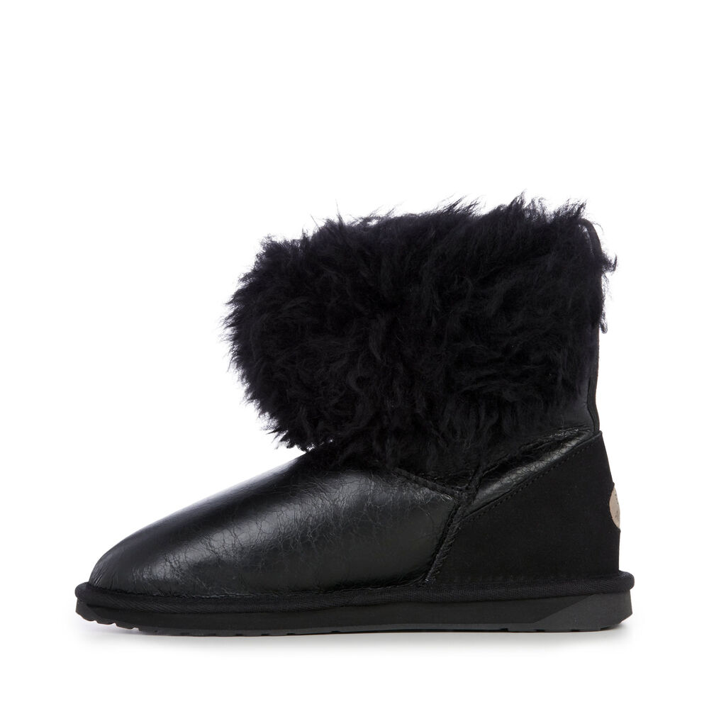 Emu Teddy Wurren Stiefel Damen Schwarz Deutschland ZKB193754