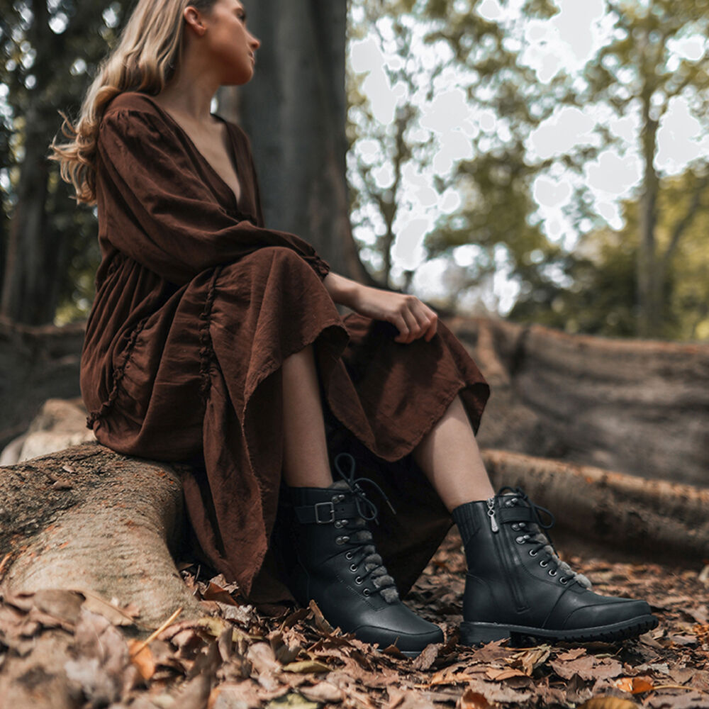 Emu Waldron Leder Stiefel Damen Schwarz Deutschland NPJ143097