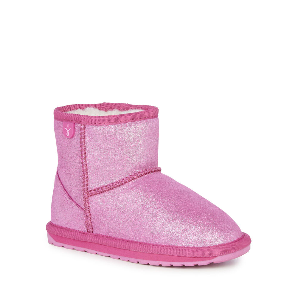 Emu Wallaby Mini Metallic Stiefel Kinder Tiefesrosa Deutschland FIO264751