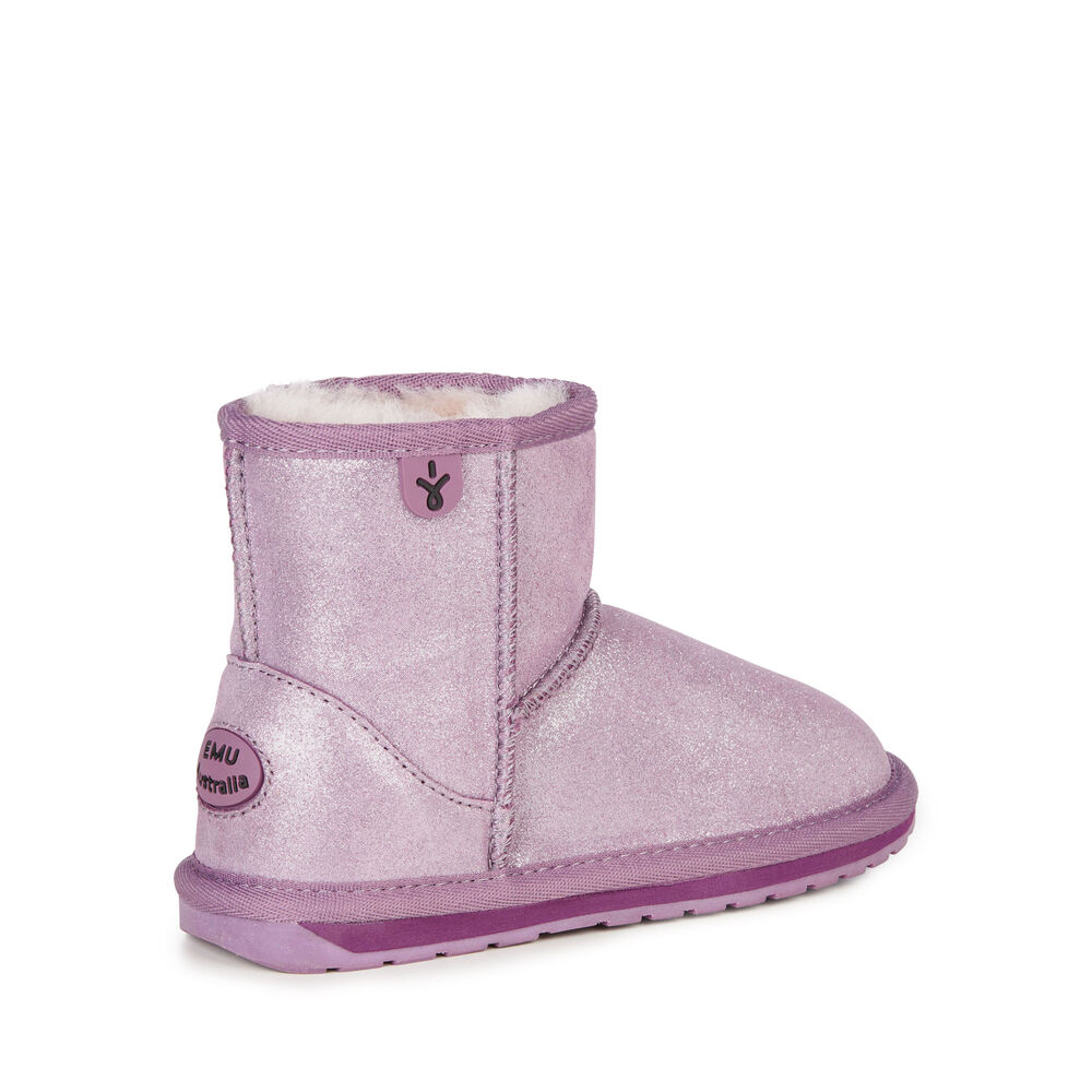 Emu Wallaby Mini Metallic Stiefel Kinder Lila Deutschland MBA914258
