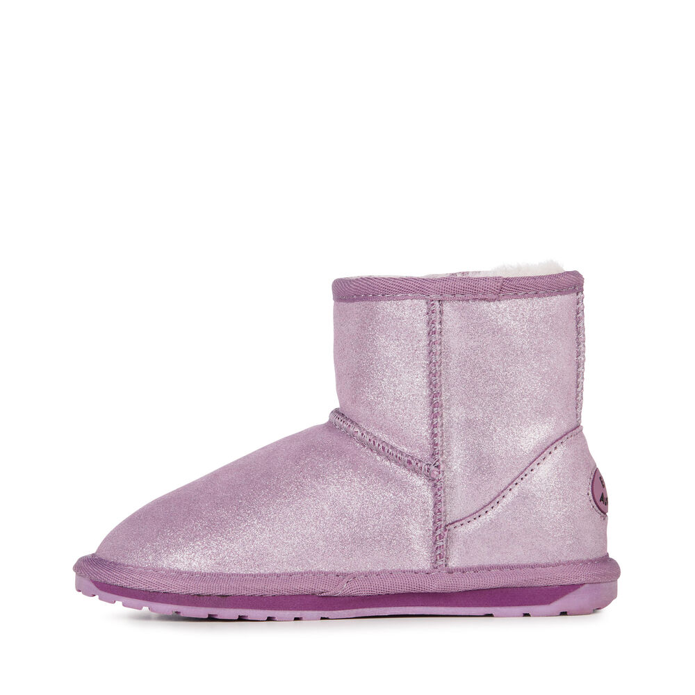 Emu Wallaby Mini Metallic Stiefel Kinder Lila Deutschland MBA914258