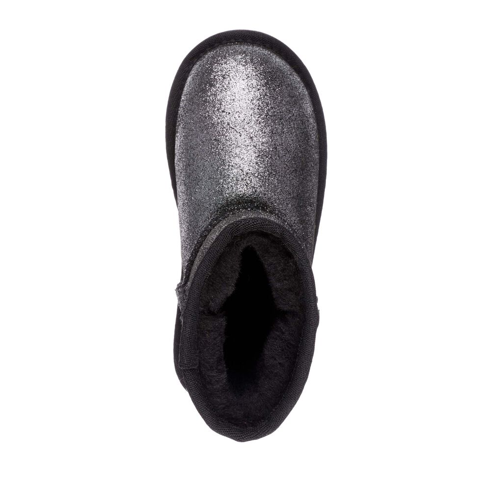 Emu Wallaby Mini Metallic Stiefel Kinder Schwarz Deutschland QSW018729