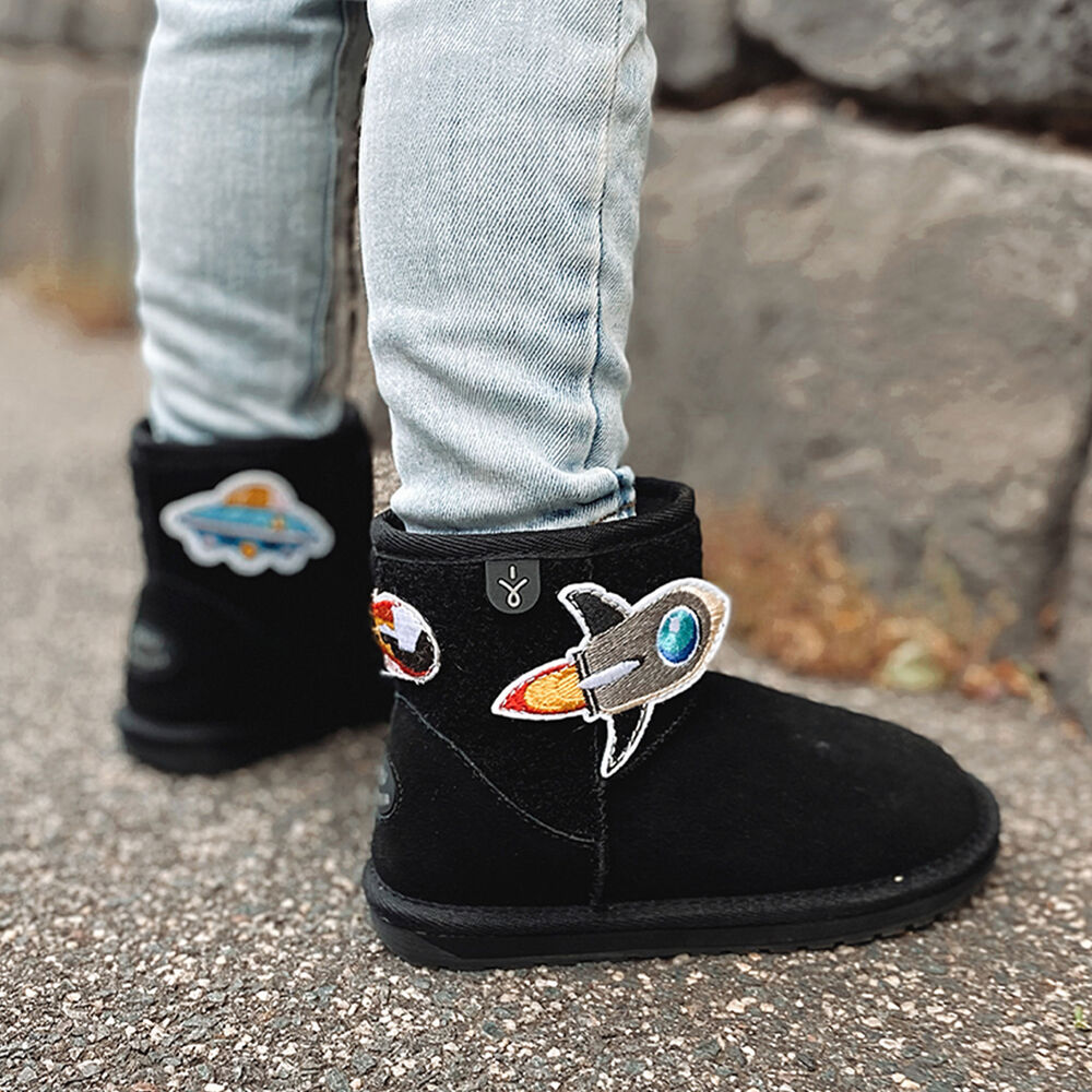 Emu Wallaby Mini Play Stiefel Kinder Schwarz Deutschland FIU967235