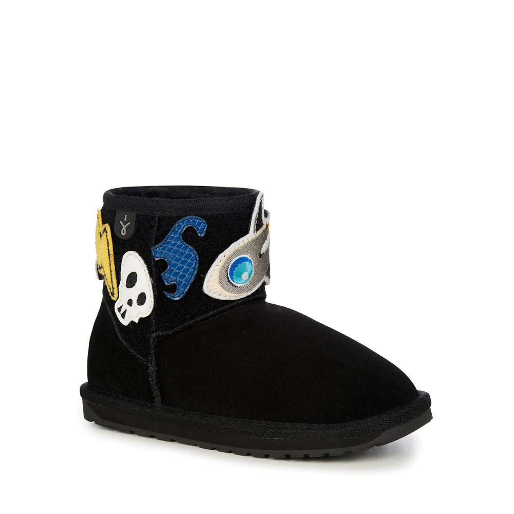 Emu Wallaby Mini Play Stiefel Kinder Schwarz Deutschland FIU967235