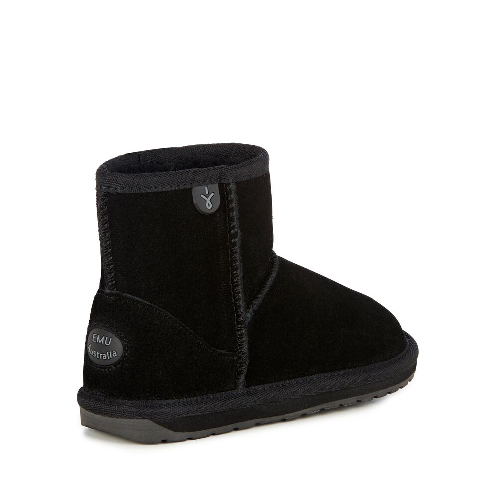 Emu Wallaby Mini Stiefel Kinder Schwarz Deutschland TIM479185