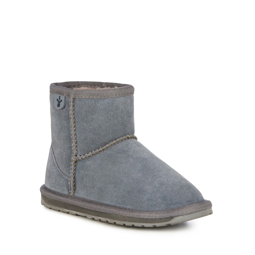 Emu Wallaby Mini Stiefel Kinder Tiefesgrau Deutschland MHD108739