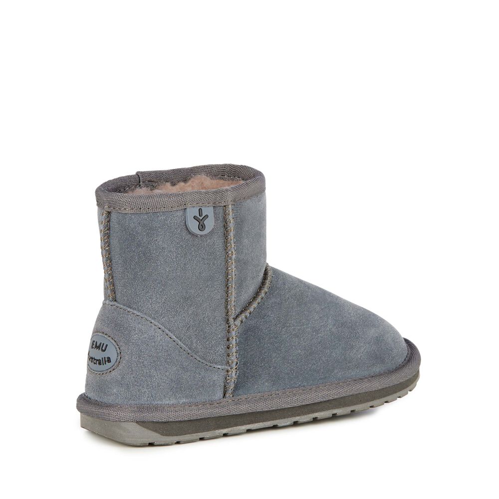 Emu Wallaby Mini Stiefel Kinder Tiefesgrau Deutschland MHD108739