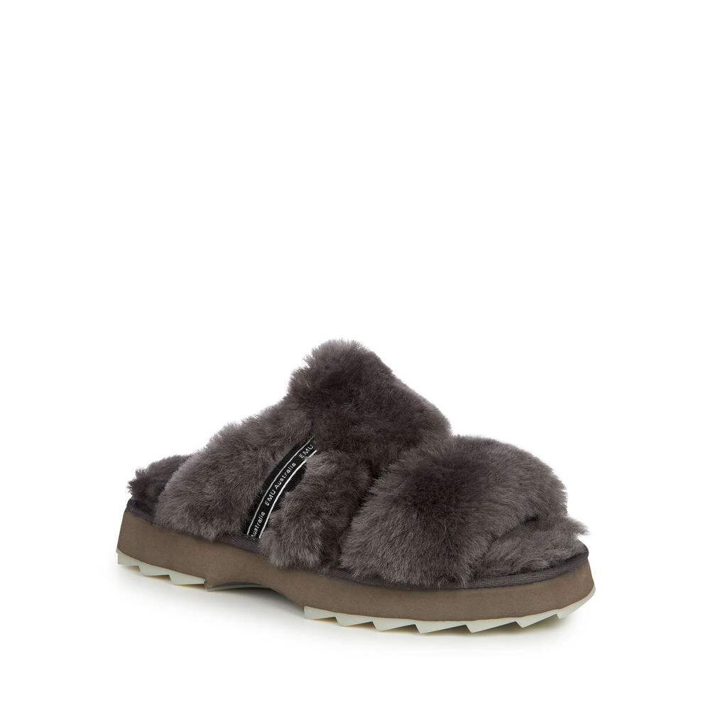 Emu Wobbegong Hausschuhe Damen Tiefesgrau Deutschland EMV462318