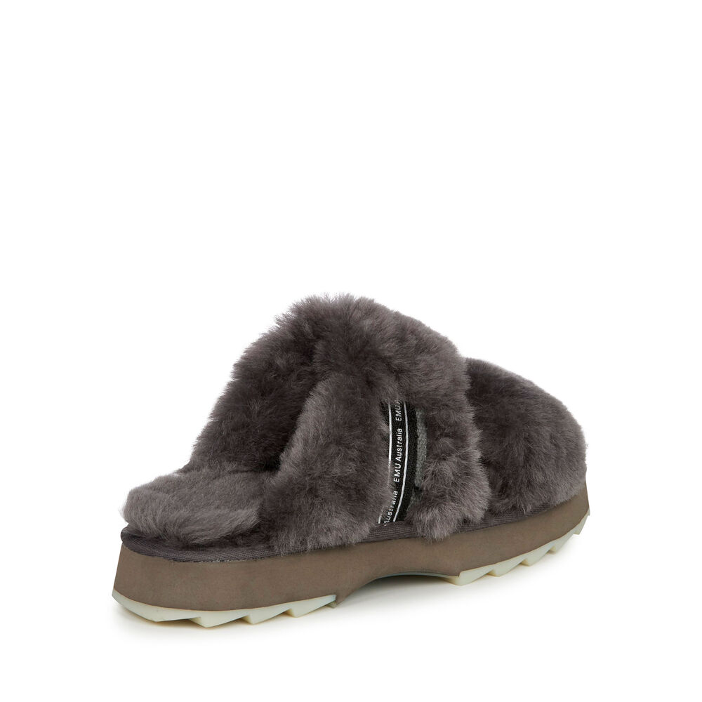 Emu Wobbegong Hausschuhe Damen Tiefesgrau Deutschland EMV462318