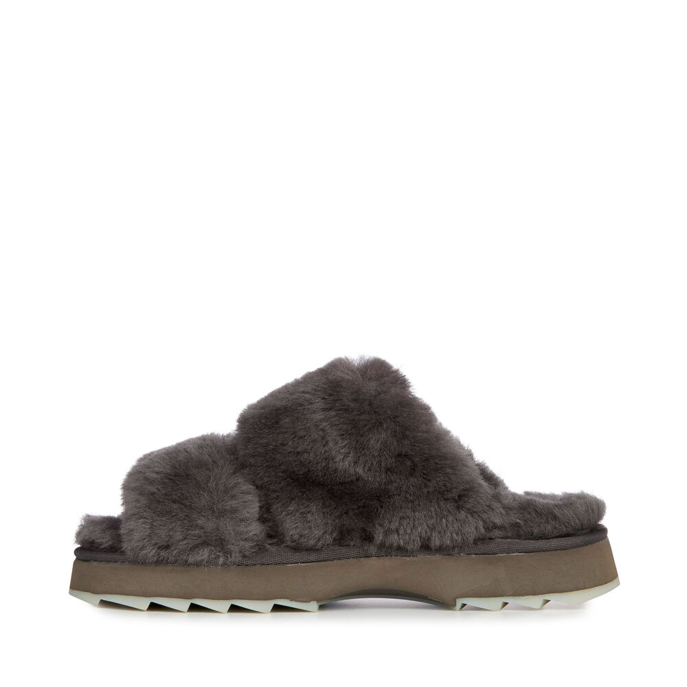 Emu Wobbegong Hausschuhe Damen Tiefesgrau Deutschland EMV462318