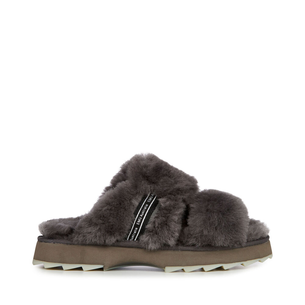 Emu Wobbegong Hausschuhe Damen Tiefesgrau Deutschland EMV462318