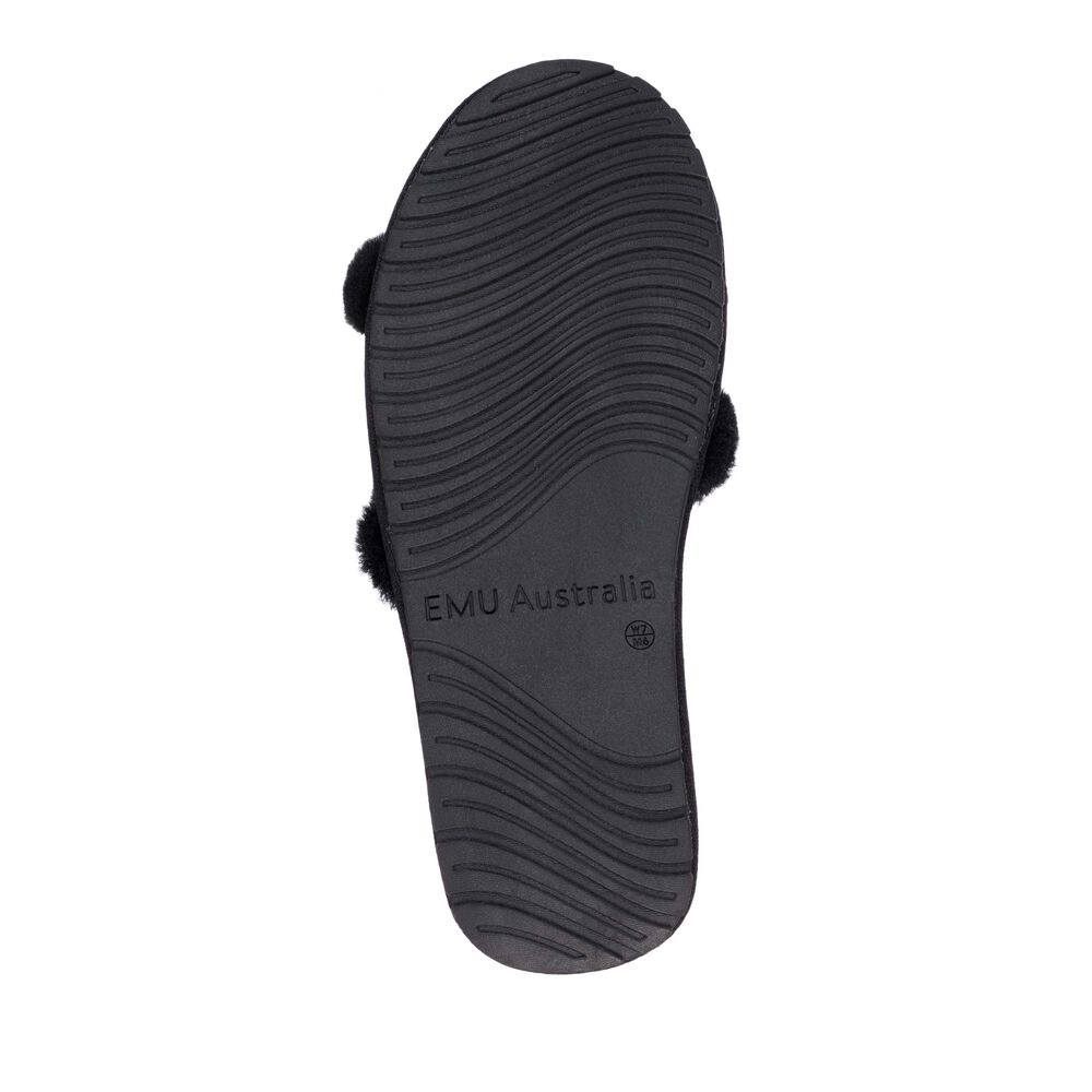 Emu Wrenlette Hausschuhe Damen Schwarz Deutschland GOF150348